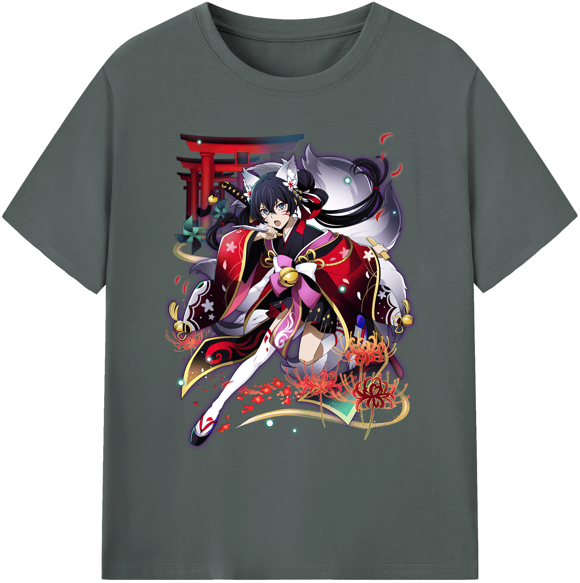 （画像用） 文豪ストレイドッグス Bungo Stray Dogs 綿100％ メンズ半袖Tシャツ｜肌触りやわらか＆通気性